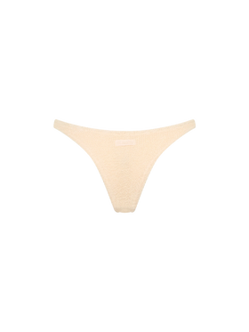 Woman beige crinkle cheeky swim briefs Naomi - MC2 Saint Barth