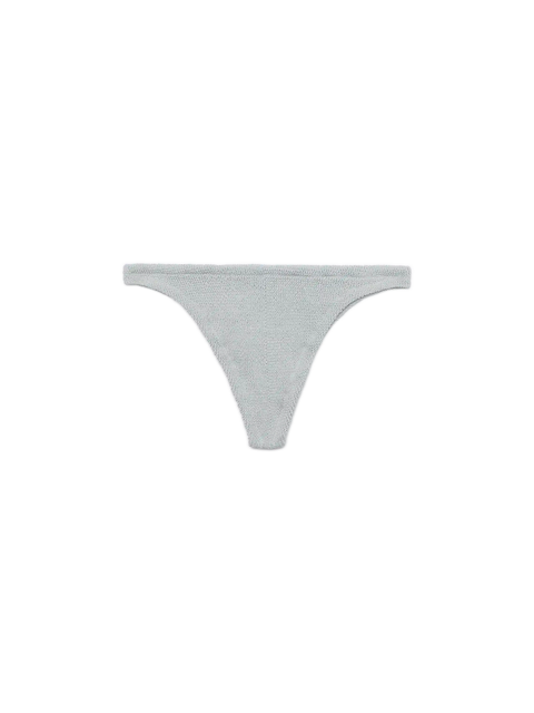 Naomi silver lurex crinkle cheeky swim briefs - MC2 Saint Barth