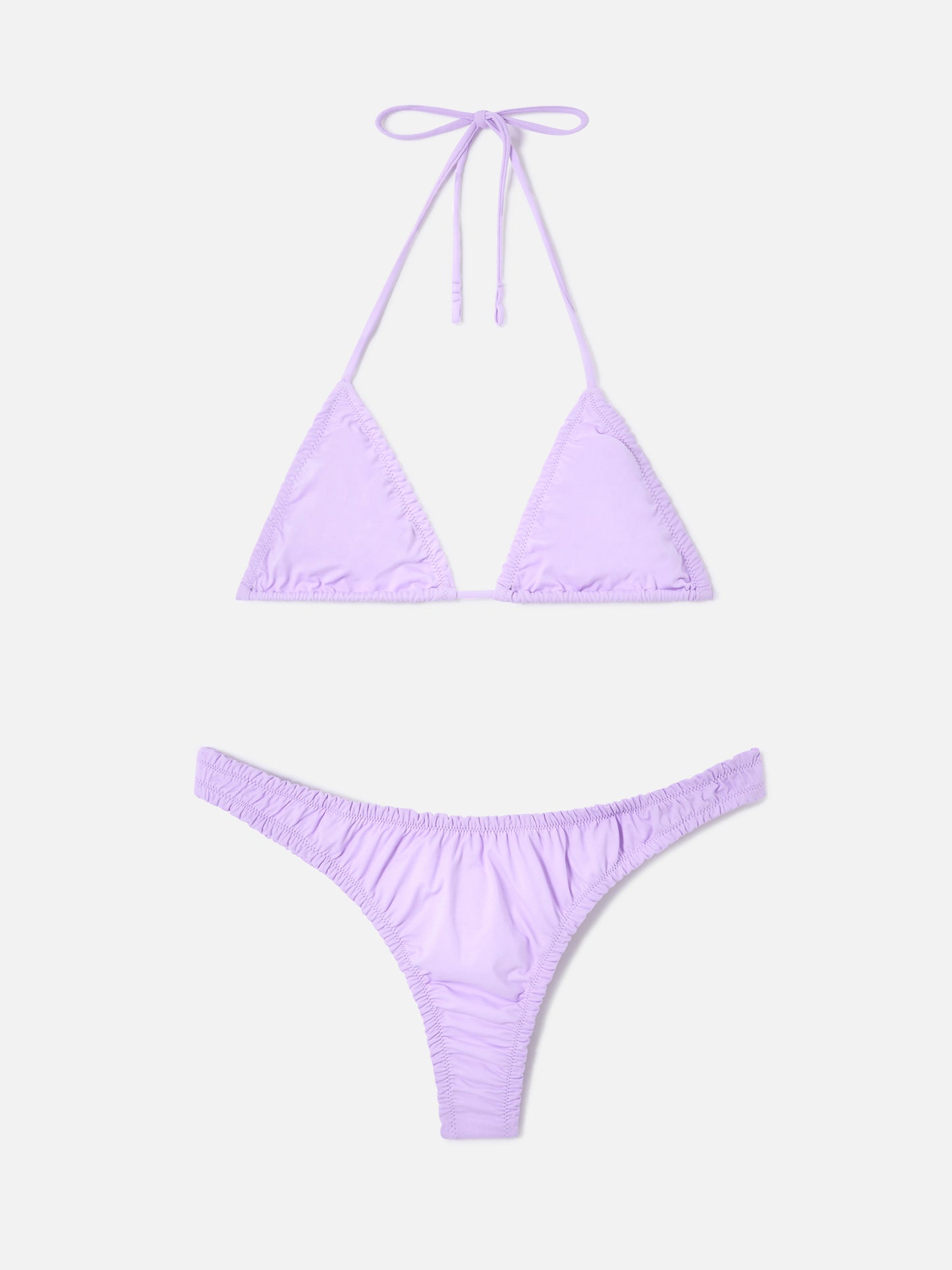 Bikini triangle à volants Nilly Nalu lilas 