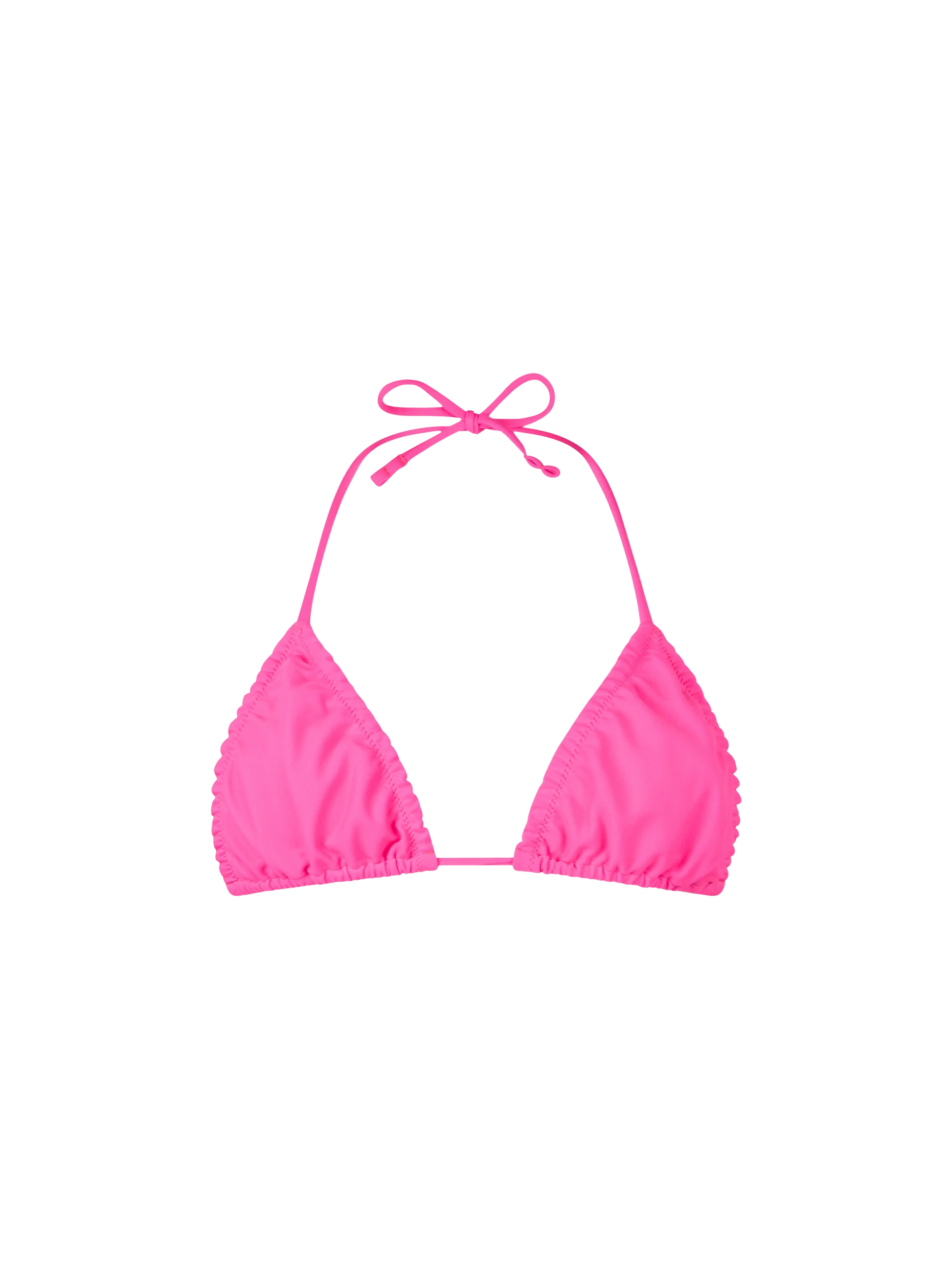Woman fluo pink classic triangle top swimsuit Nilly - MC2 Saint Barth