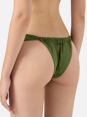 Bikini triangolo fisso Gaia Noelle in verde militare
