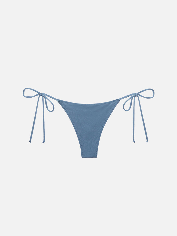 Norah shimmer avio blue cheeky swim briefs
