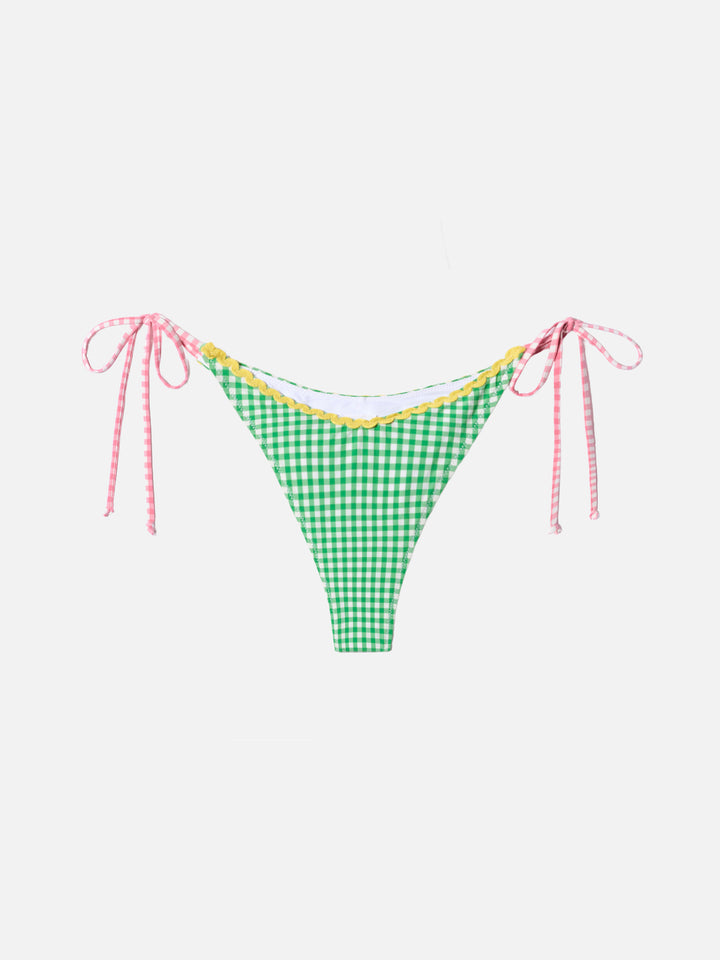 Cheeky swim briefs Norah with gingham print