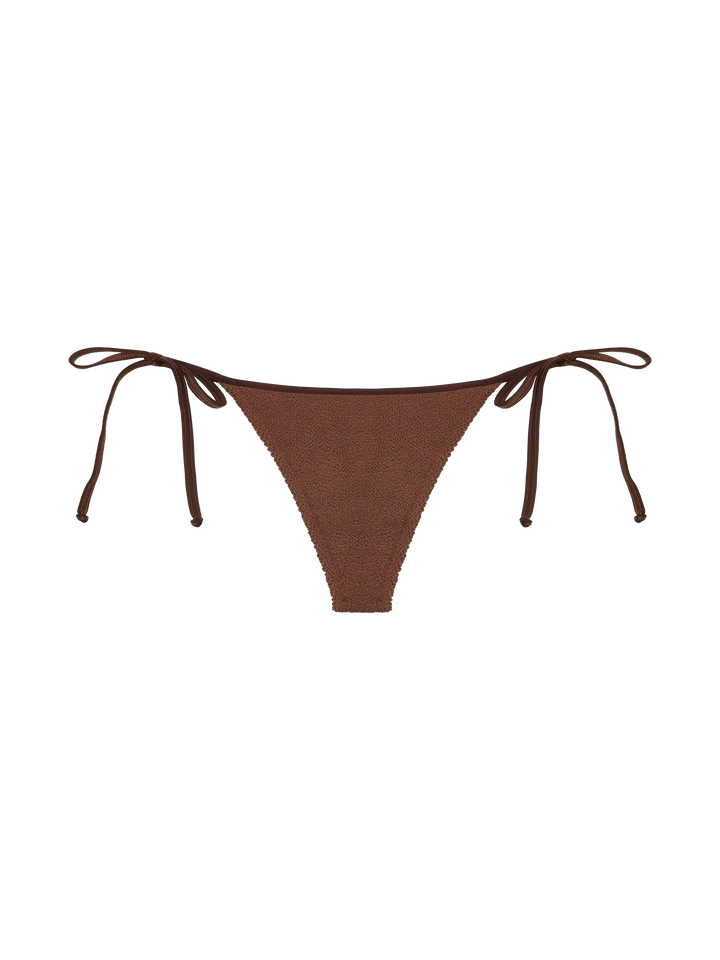 Norah brown crinkle cheekiest swim briefs - MC2 Saint Barth