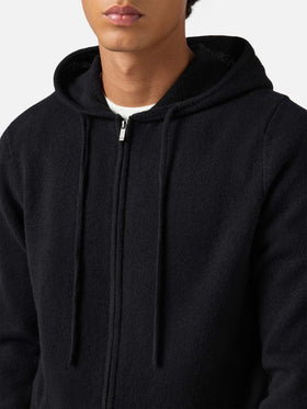 Notting hoodie in 100% lambswool black
