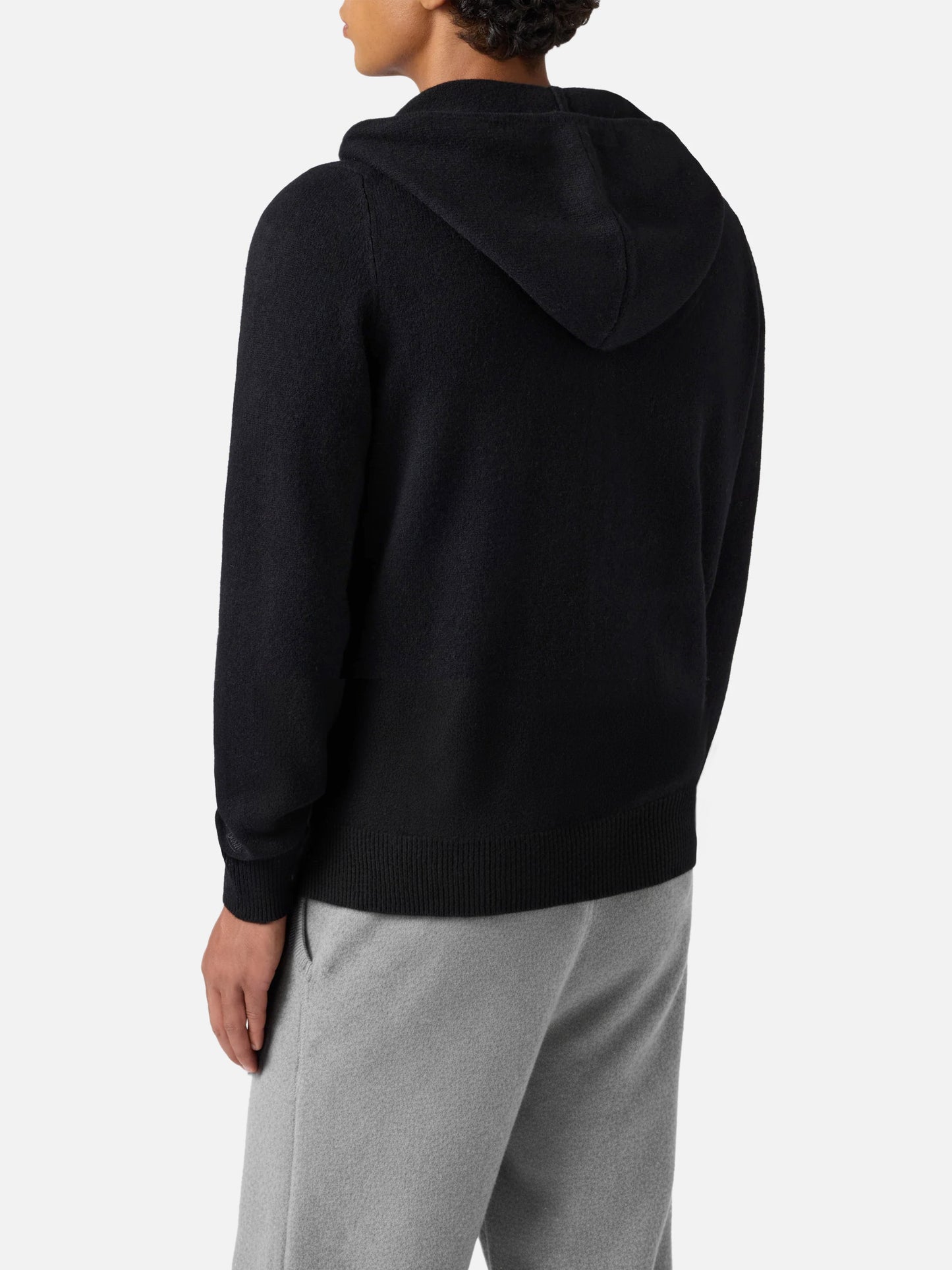 Notting hoodie in 100% lambswool black