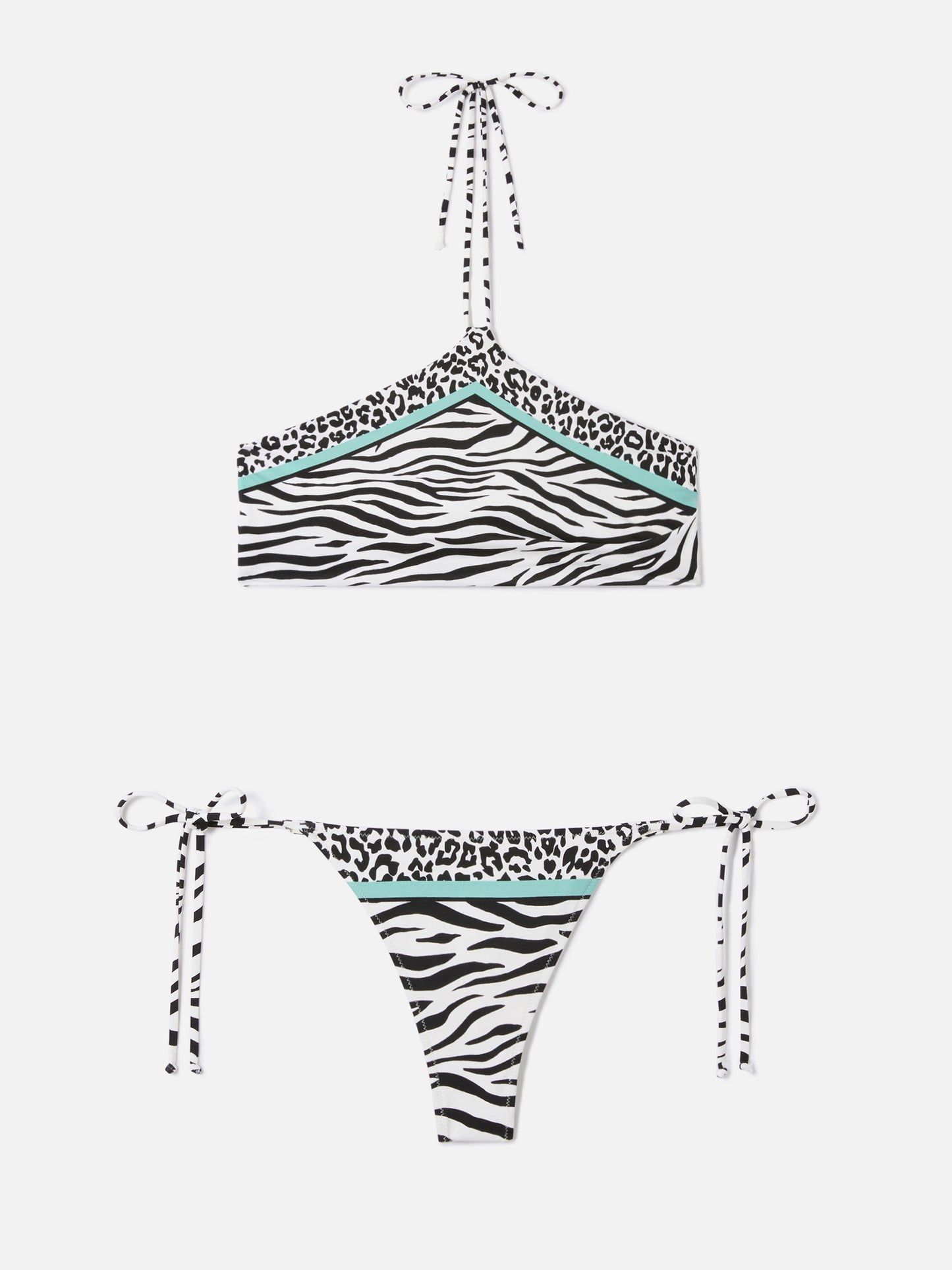 Bikini Nairobi Marielle con estampado animal multicolor 