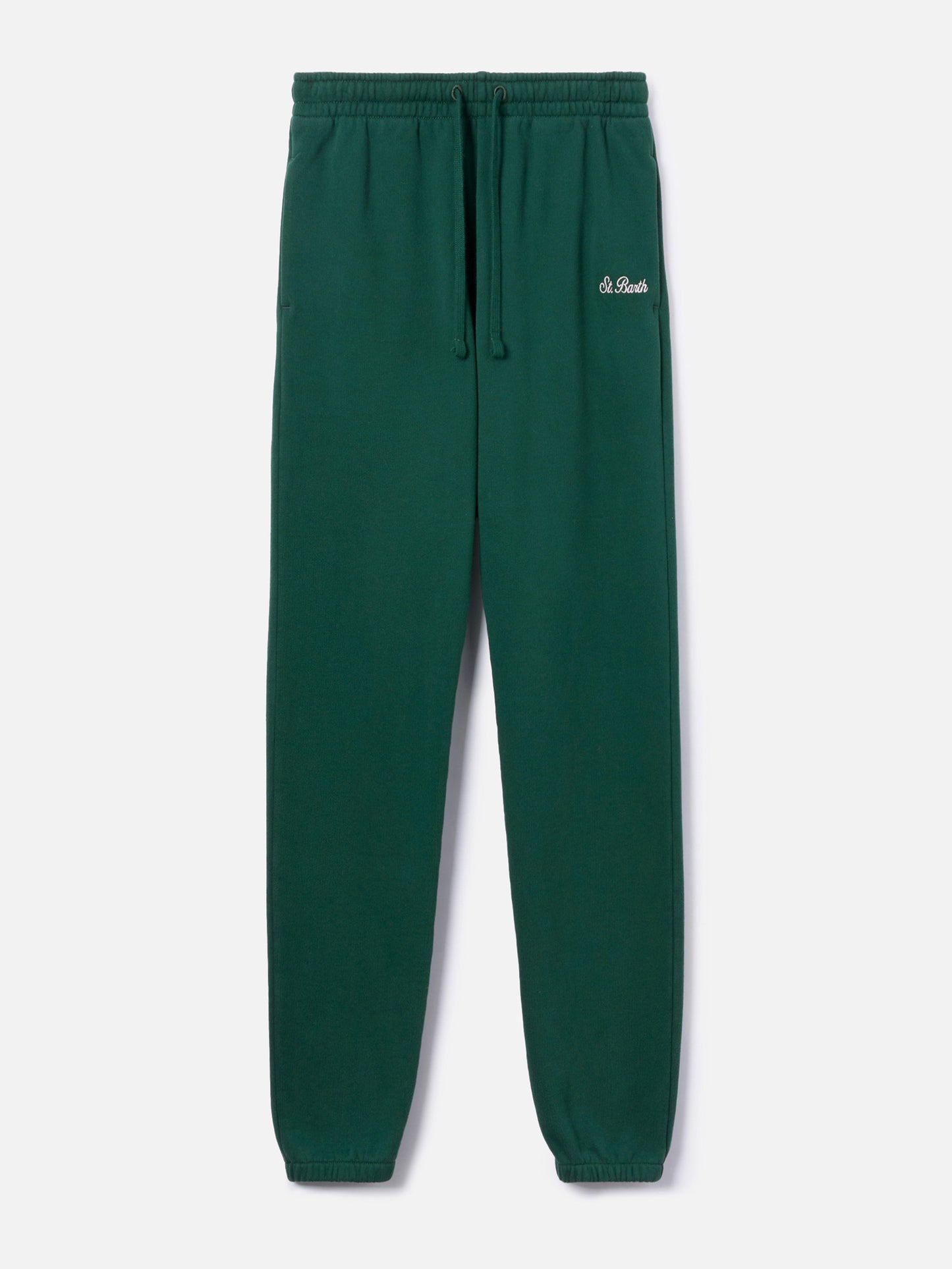 Jogginghose Odalys aus britischem Baumwollfleece in Grün für Damen
