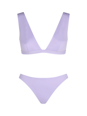 Woman lilac heatsealed scooped bikini Ofelia Reanna - MC2 Saint Barth