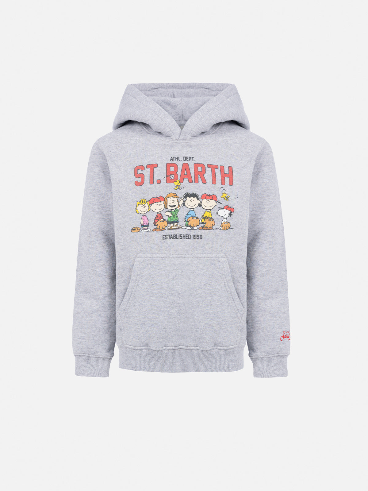 Boy grey sweatshirt Oliver with Peanuts print | SNOOPY PEANUTS SPECIAL EDITION - MC2 Saint Barth