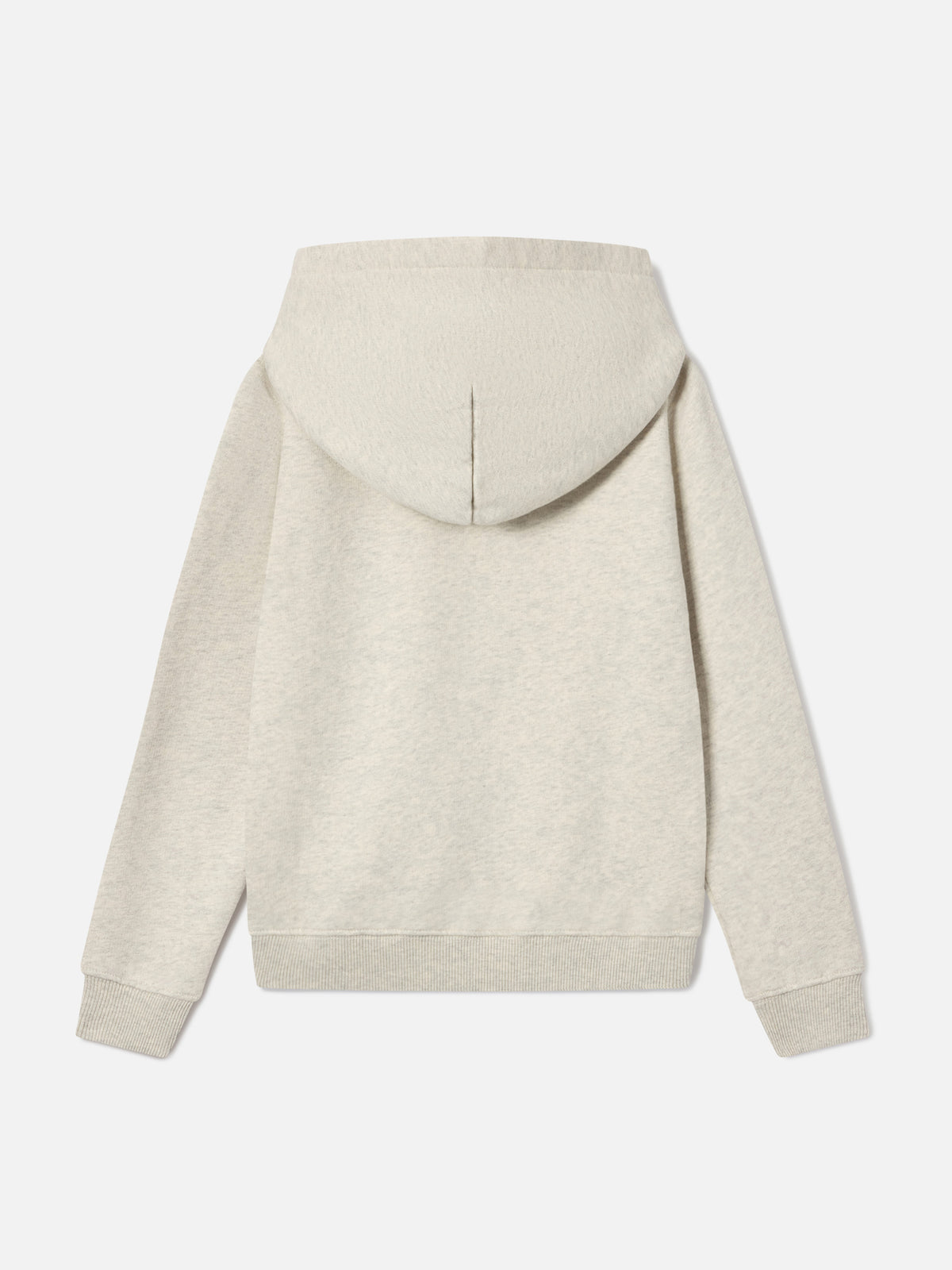 Sudadera con capucha Cream Oliver de mezcla de algodón con parche St. Barth 
