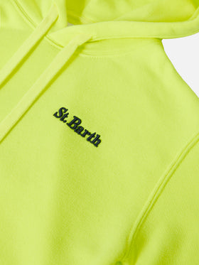 Cotton hooded sweatshirt Oliver with St. Barth embroidery