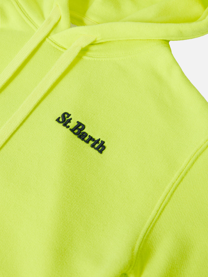 Cotton hooded sweatshirt Oliver with St. Barth embroidery