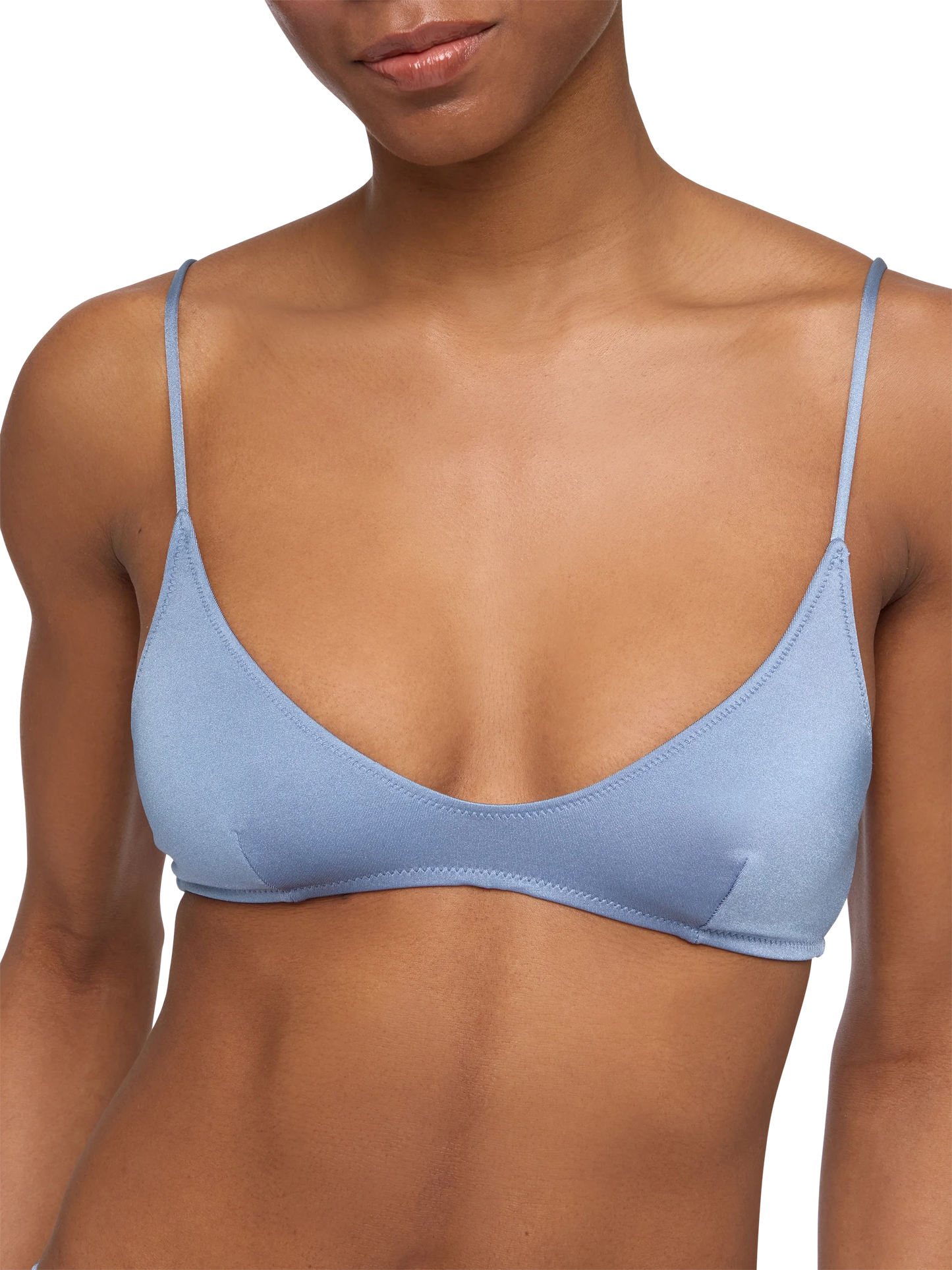 Paloma shimmer blue avio scoop bralette - MC2 Saint Barth