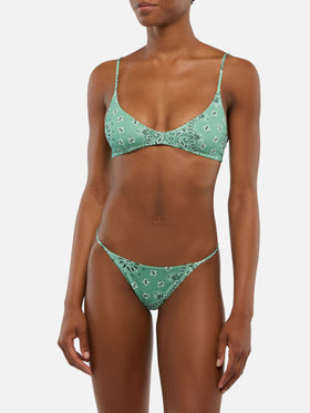 Jodene Cheeky Badeslip mit Bandanna-Print - Paloma Scoop Bralette mit Bandanna-Print