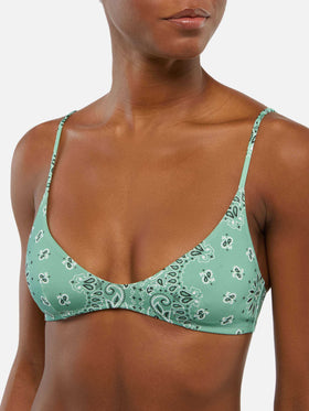 Jodene Cheeky Badeslip mit Bandanna-Print - Paloma Scoop Bralette mit Bandanna-Print
