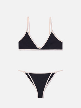 Paloma Zephire String black bikini with contrast trims