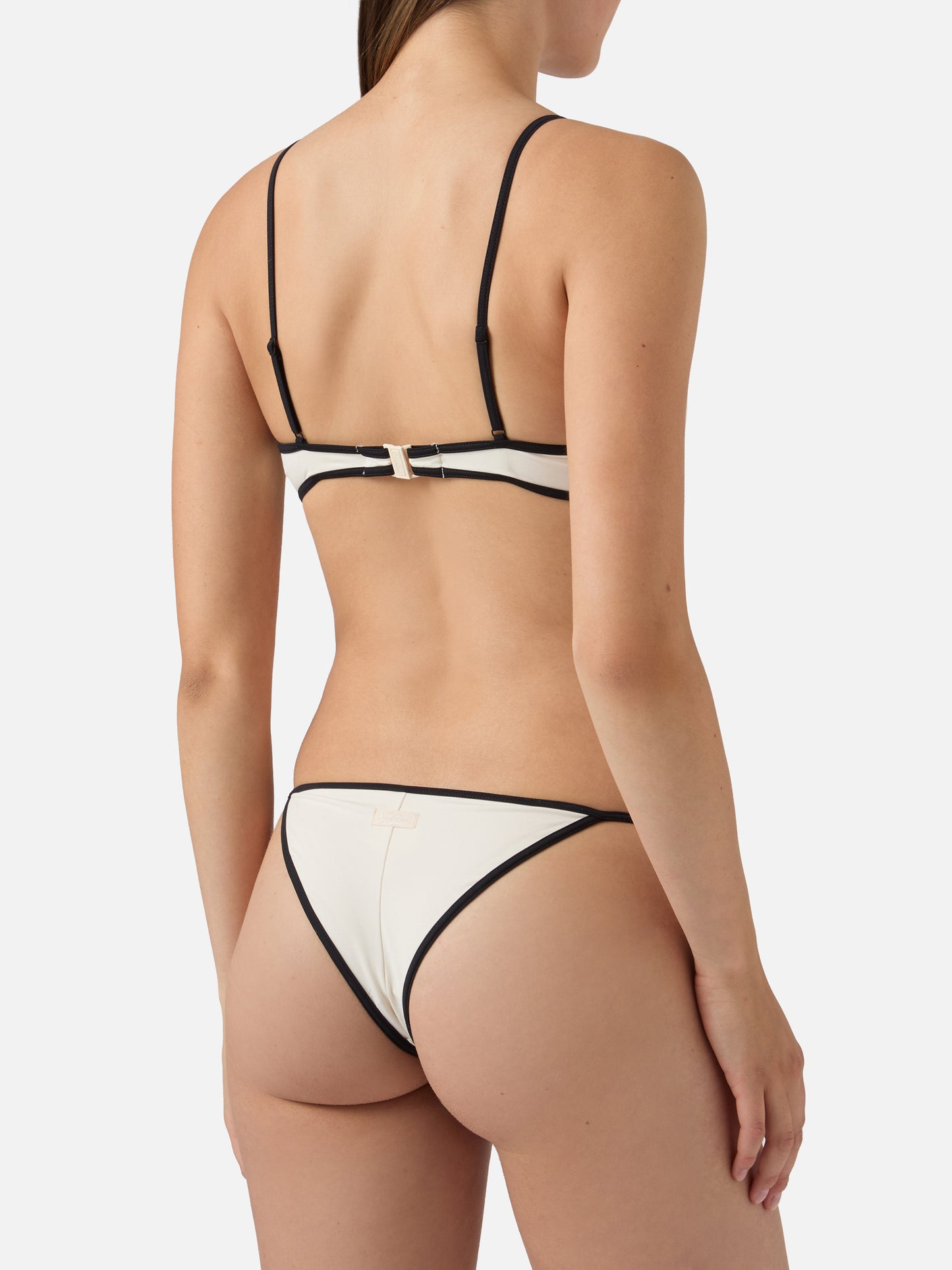 Bikini Paloma Zephire String panna con profili a contrasto
