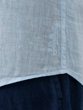 Light blue linen shirt Pamplona - MC2 Saint Barth