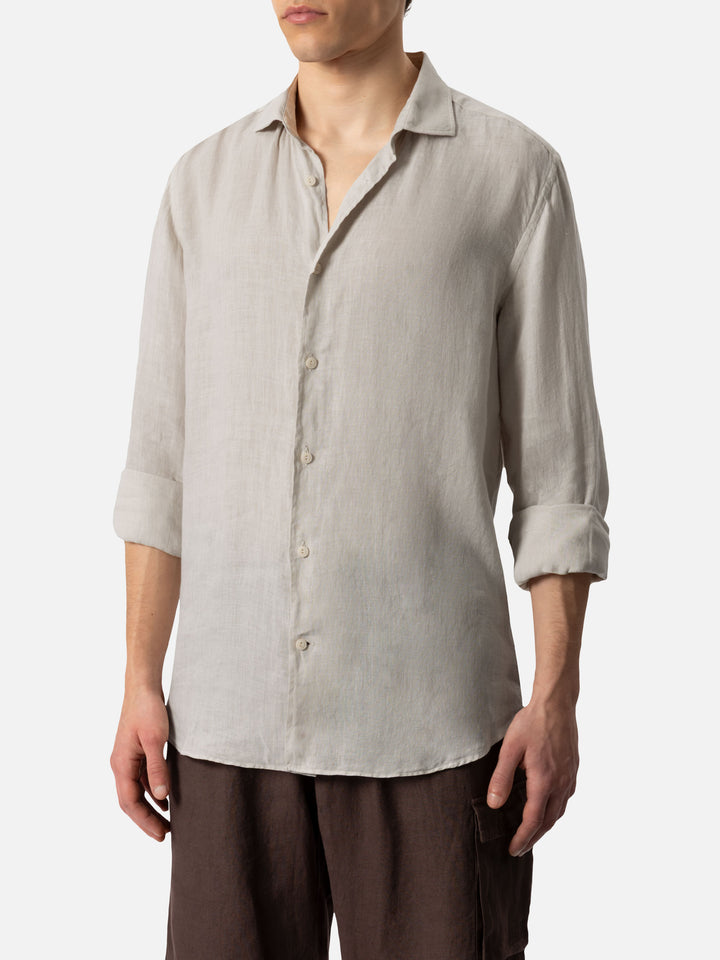 Off-white linen shirt Pamplona - MC2 Saint Barth