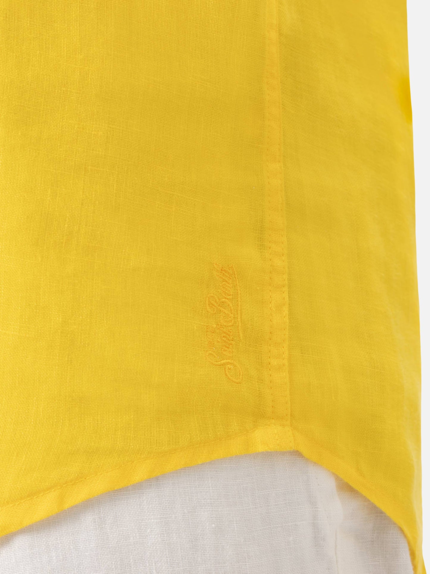 Yellow linen shirt Pamplona - MC2 Saint Barth