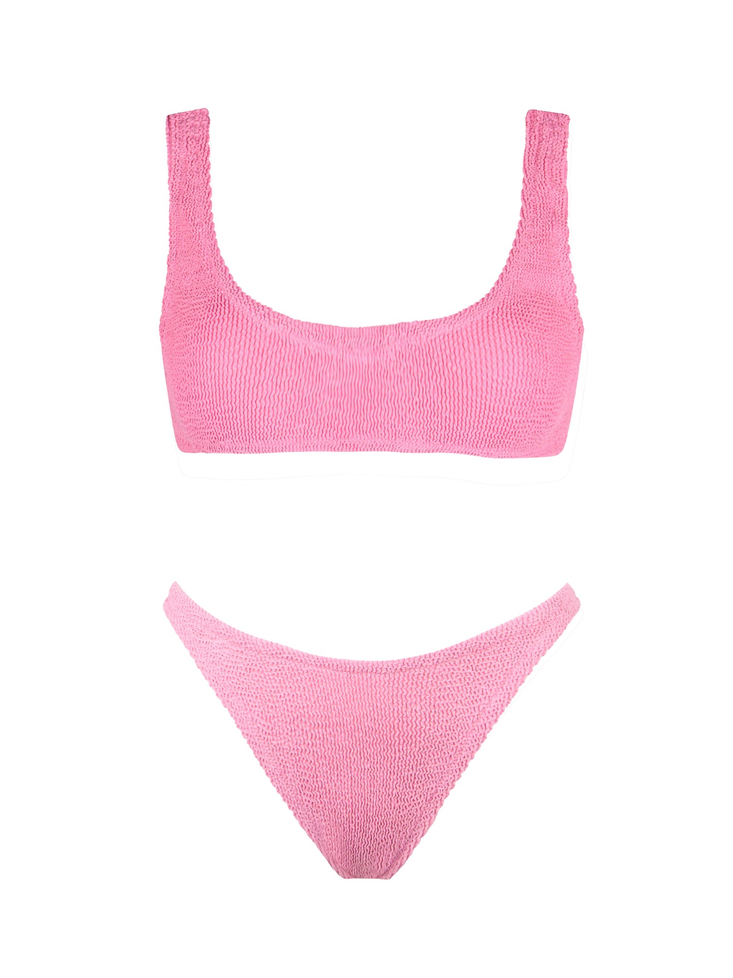 Bikini a bralette Naima Naomi in crinkle rosa