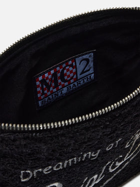 Borsa crossbody Parisienne Tweed nera