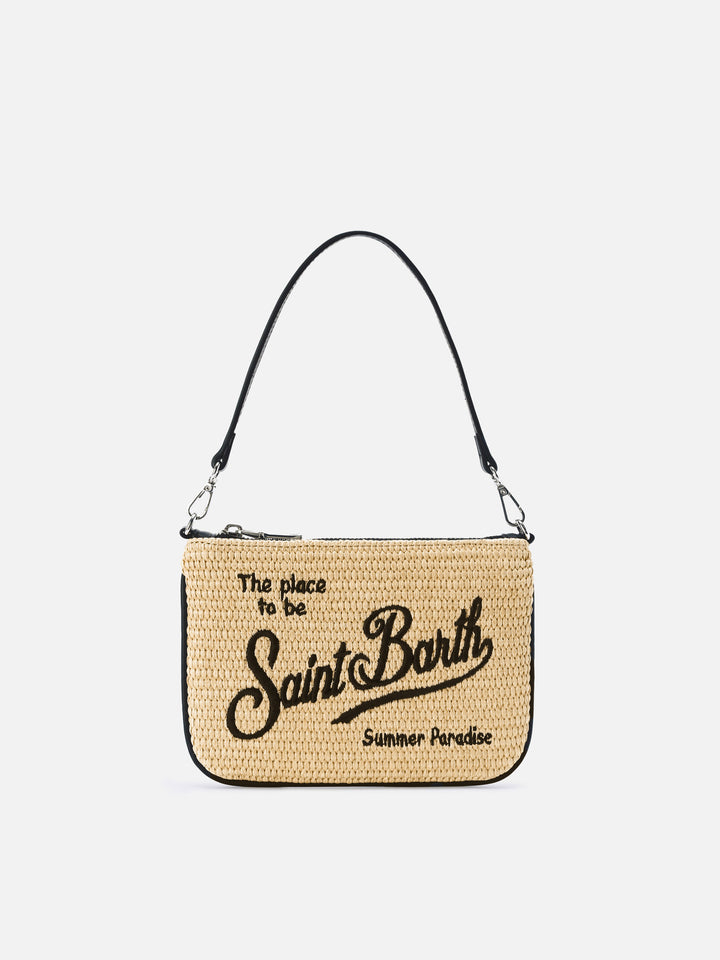 Mini Parisienne pouch con dettagli neri e manico a spalla removibile