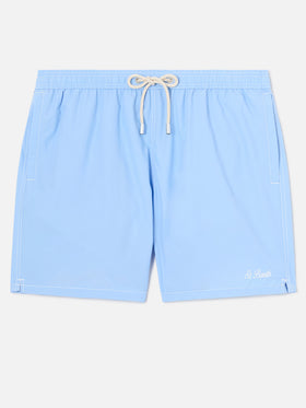 Sky blue mid-length swim shorts Patmos