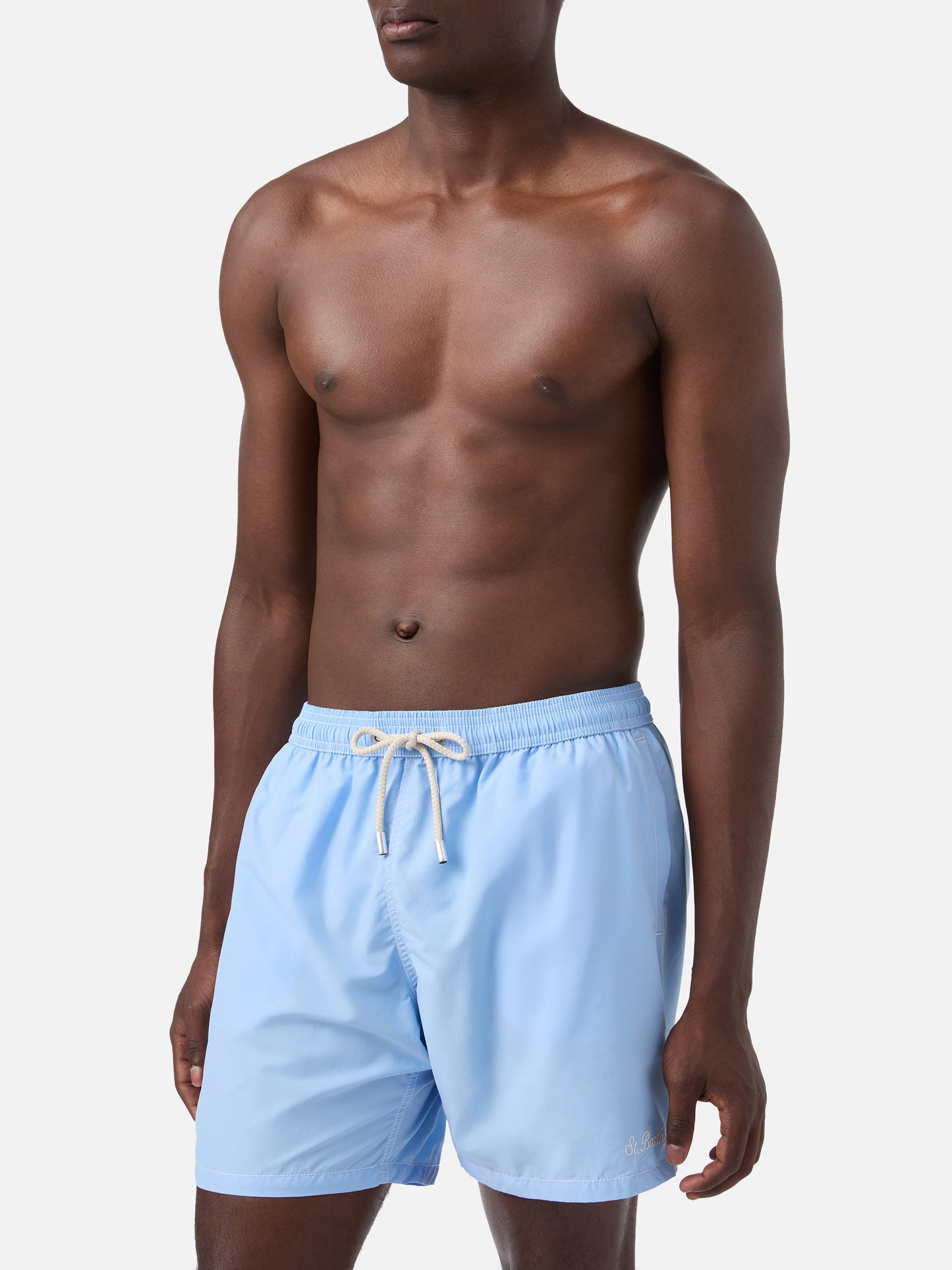 Sky blue mid-length swim shorts Patmos
