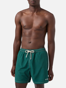 Green mid-length classic light swim shorts Patmos