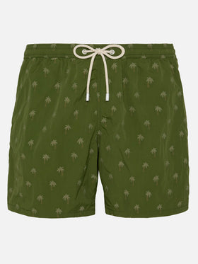 Costume mare Patmos The Riviera con jacquard palme