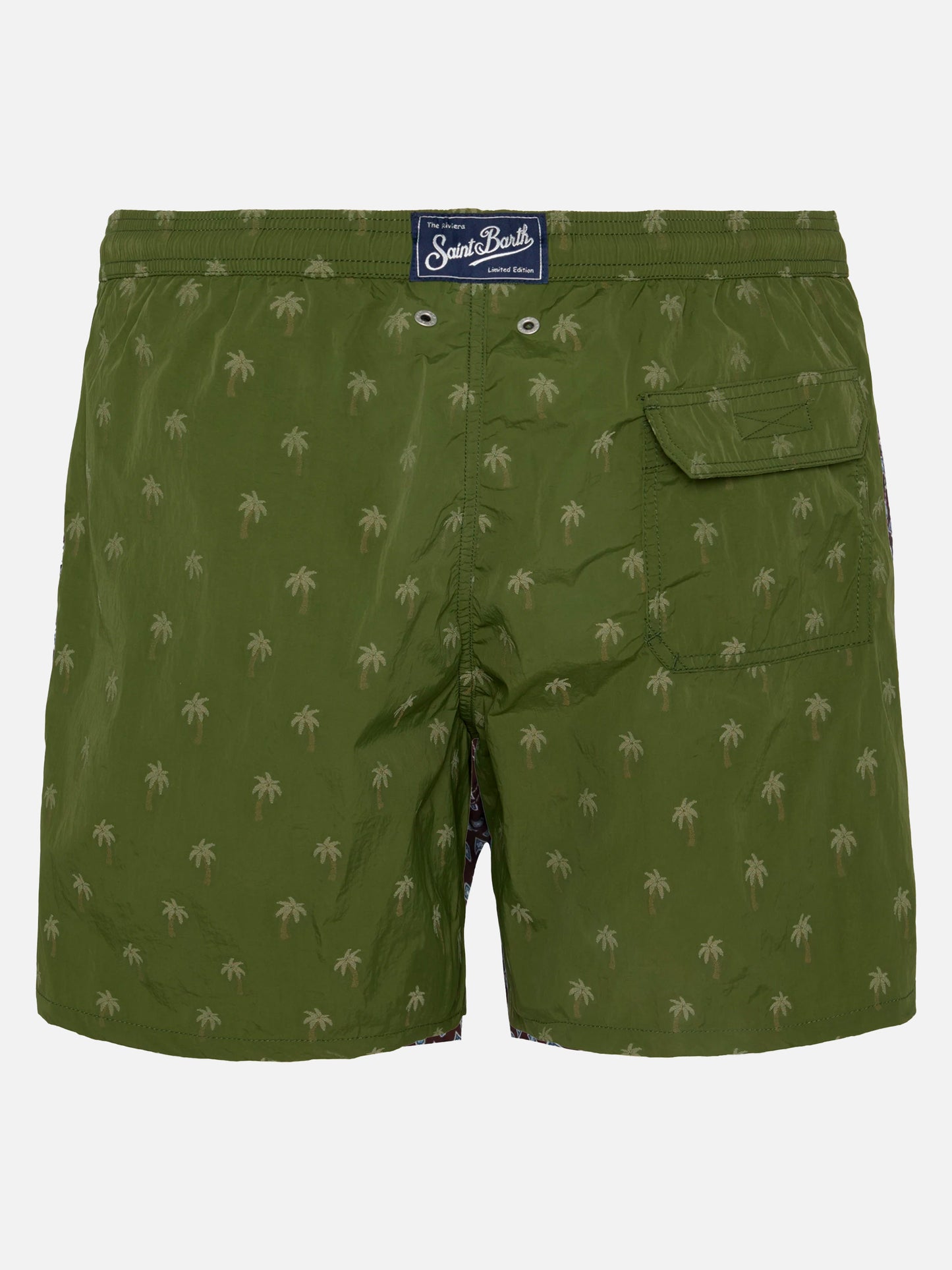 Costume mare Patmos The Riviera con jacquard palme