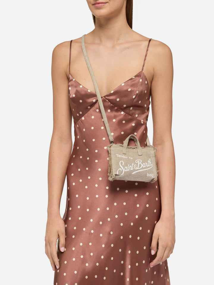 Beige linen Phone Bag - MC2 Saint Barth