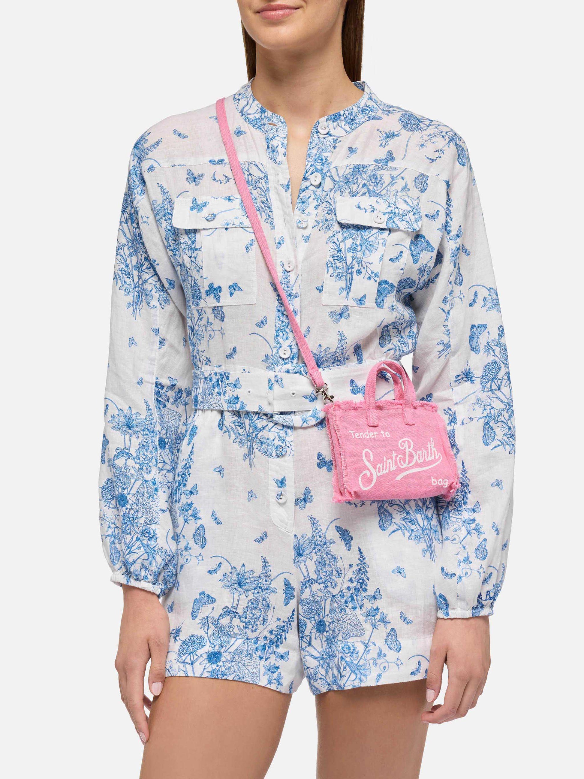 Pink linen Phone Bag - MC2 Saint Barth