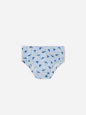 Pimmy baby bloomer with shark print
