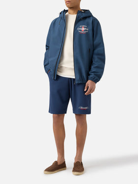 Navy blue Pilot technical jacket with Cigarette print | Special Edition