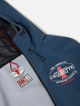 Navy blue Pilot technical jacket with Cigarette print | Special Edition