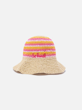 Multicolor Polly Jr hat with stripes