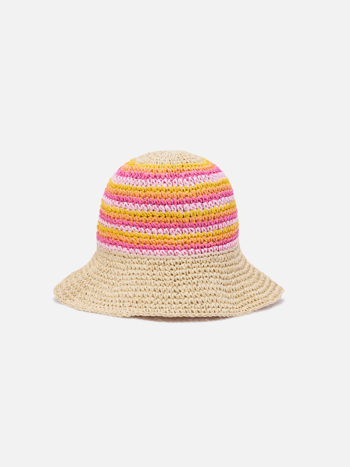 Multicolor Polly Jr hat with stripes