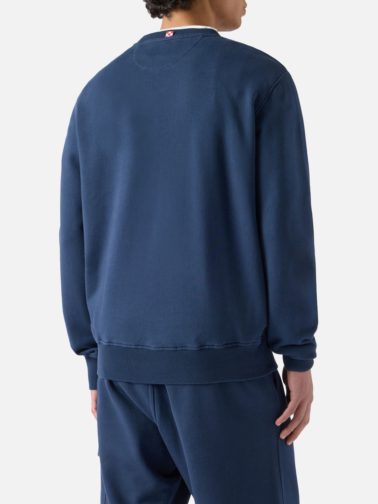 Sweat-shirt Ponza bleu marine en coton avec broderie St. Barth 