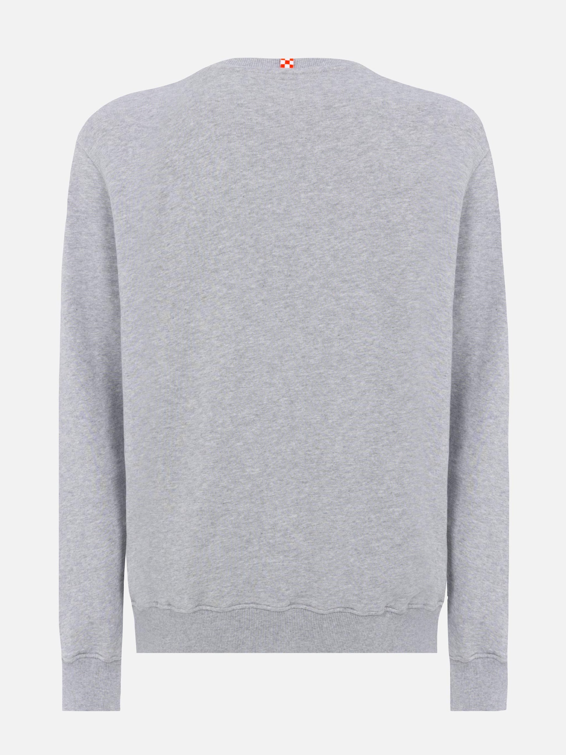 Ponza crewneck cotton sweatshirt with St. Barth Sport Club print - MC2 Saint Barth