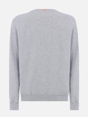Ponza crewneck cotton sweatshirt with St. Barth Sport Club print - MC2 Saint Barth