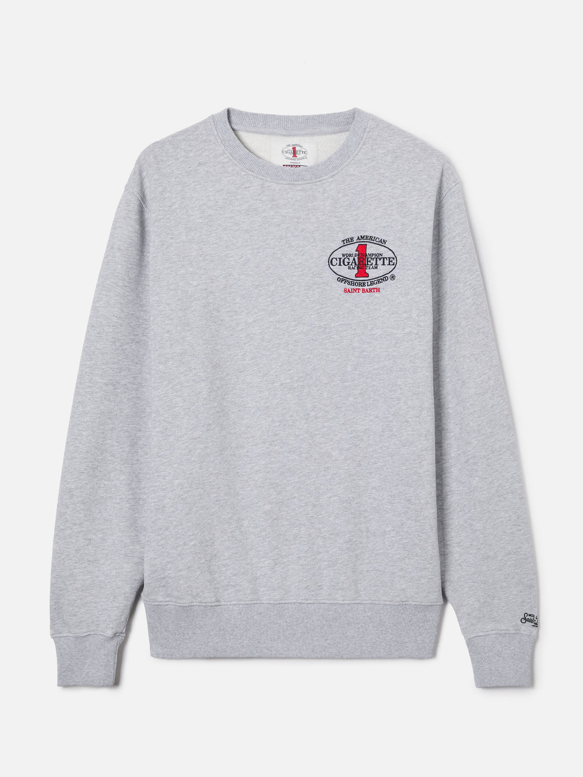 Grey Ponza crewneck sweatshirt with Cigarette print | Special Edition