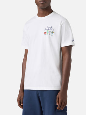 Camiseta Portofino blanca con bordado I Work For The Big 4 