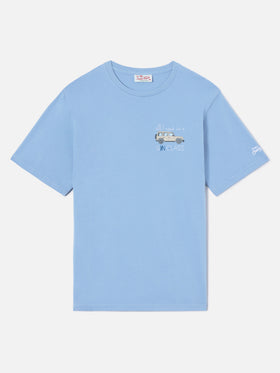 Dusty light blue Portofino T-shirt with All I Need Is A G-in Class embroidery
