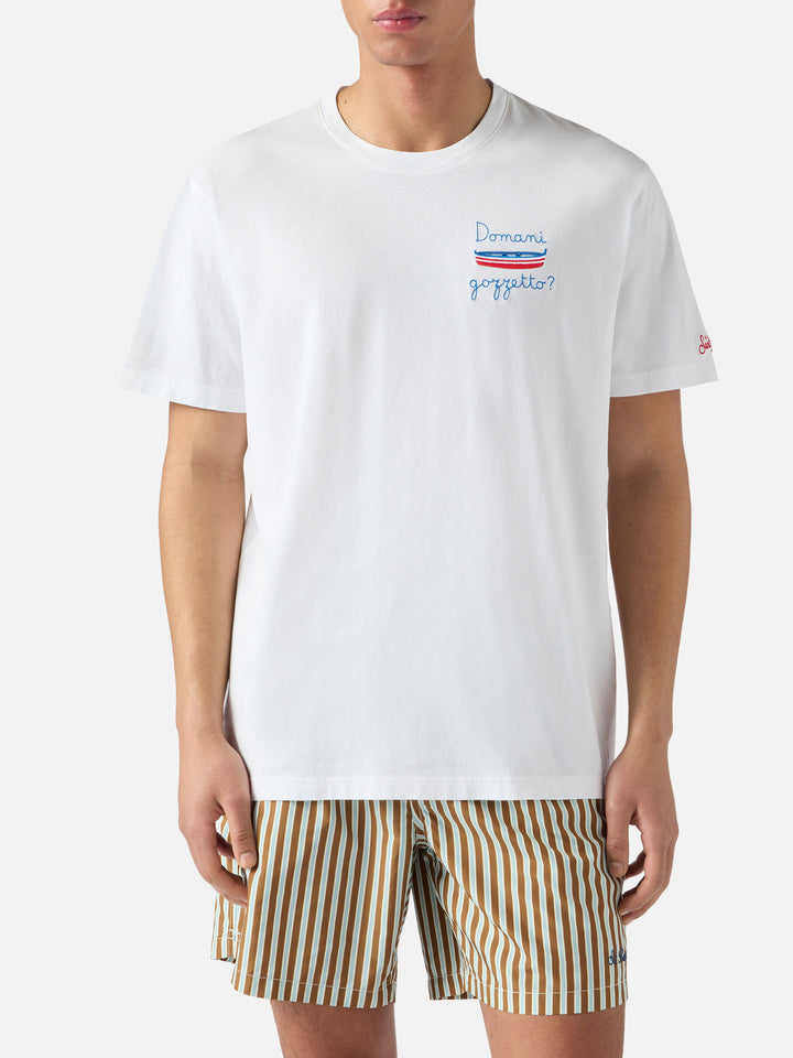 Portofino t-shirt with Domani Gozzetto? embroidery