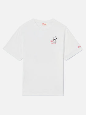 T-shirt Portofino blanc avec broderie Coffee Habitué | Édition spéciale 