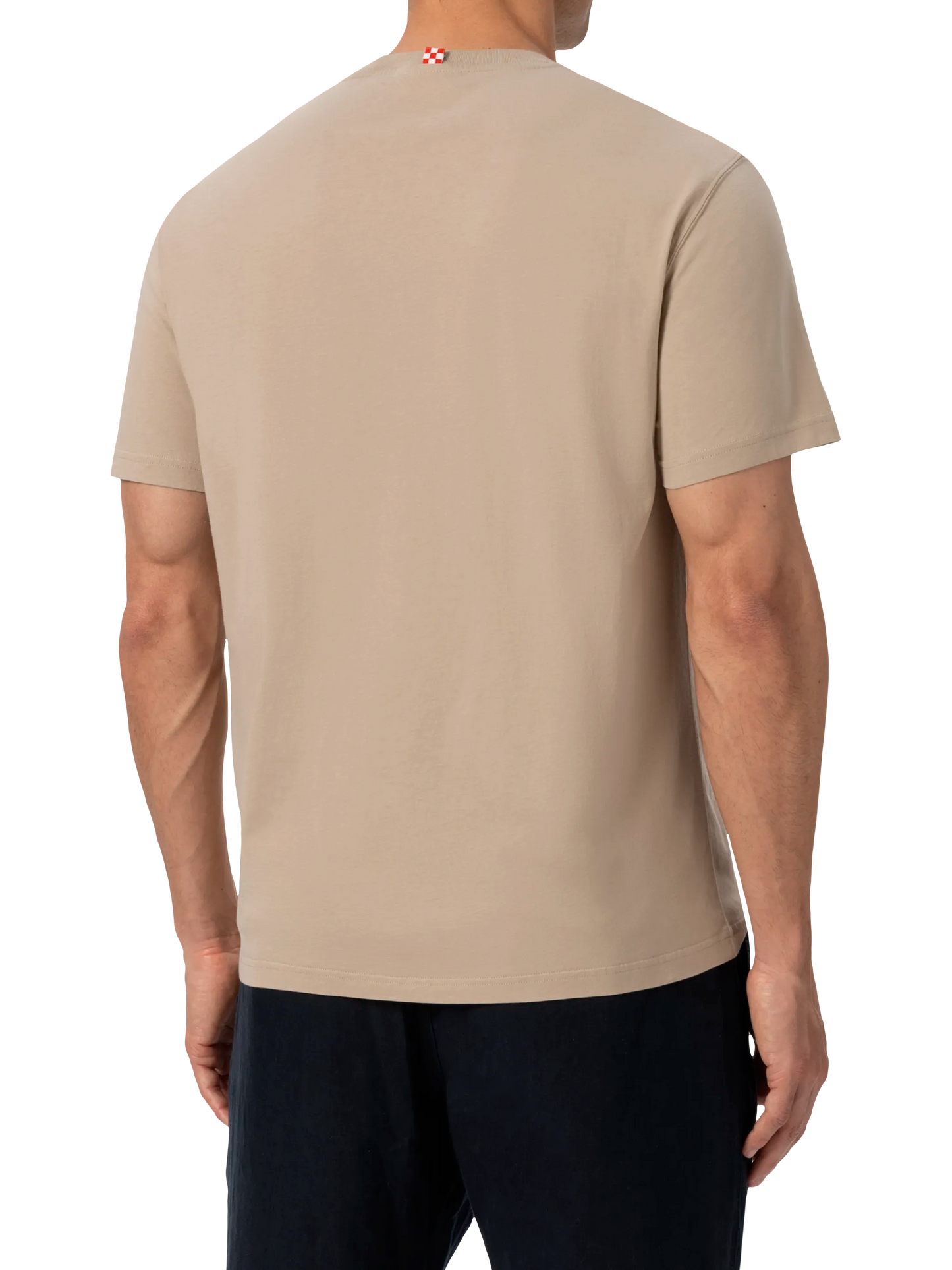 Classic fit cotton jersey t-shirt Portofino with Nine to Wine embroidery - MC2 Saint Barth