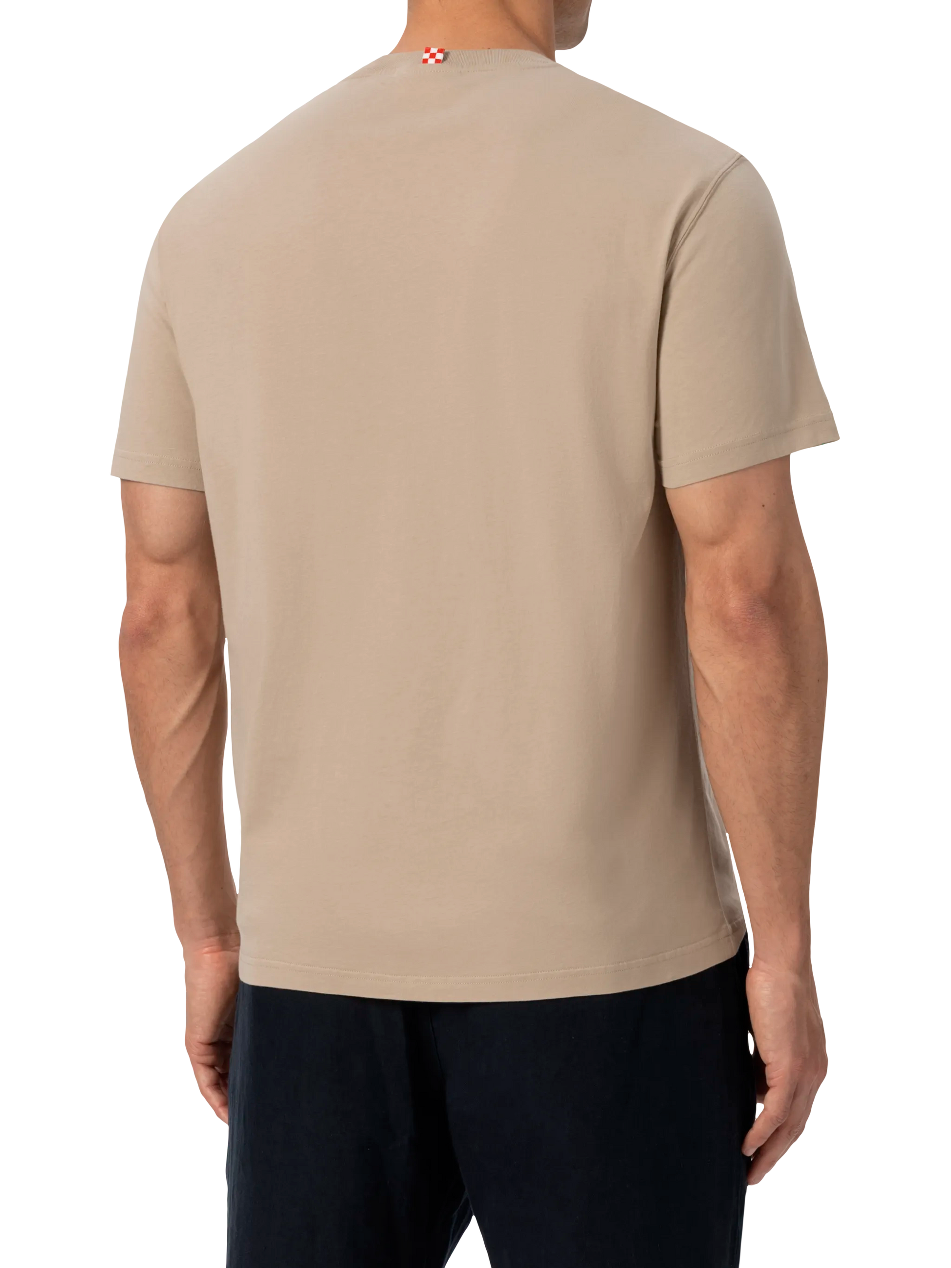 Classic fit cotton jersey t-shirt Portofino with Nine to Wine embroidery - MC2 Saint Barth
